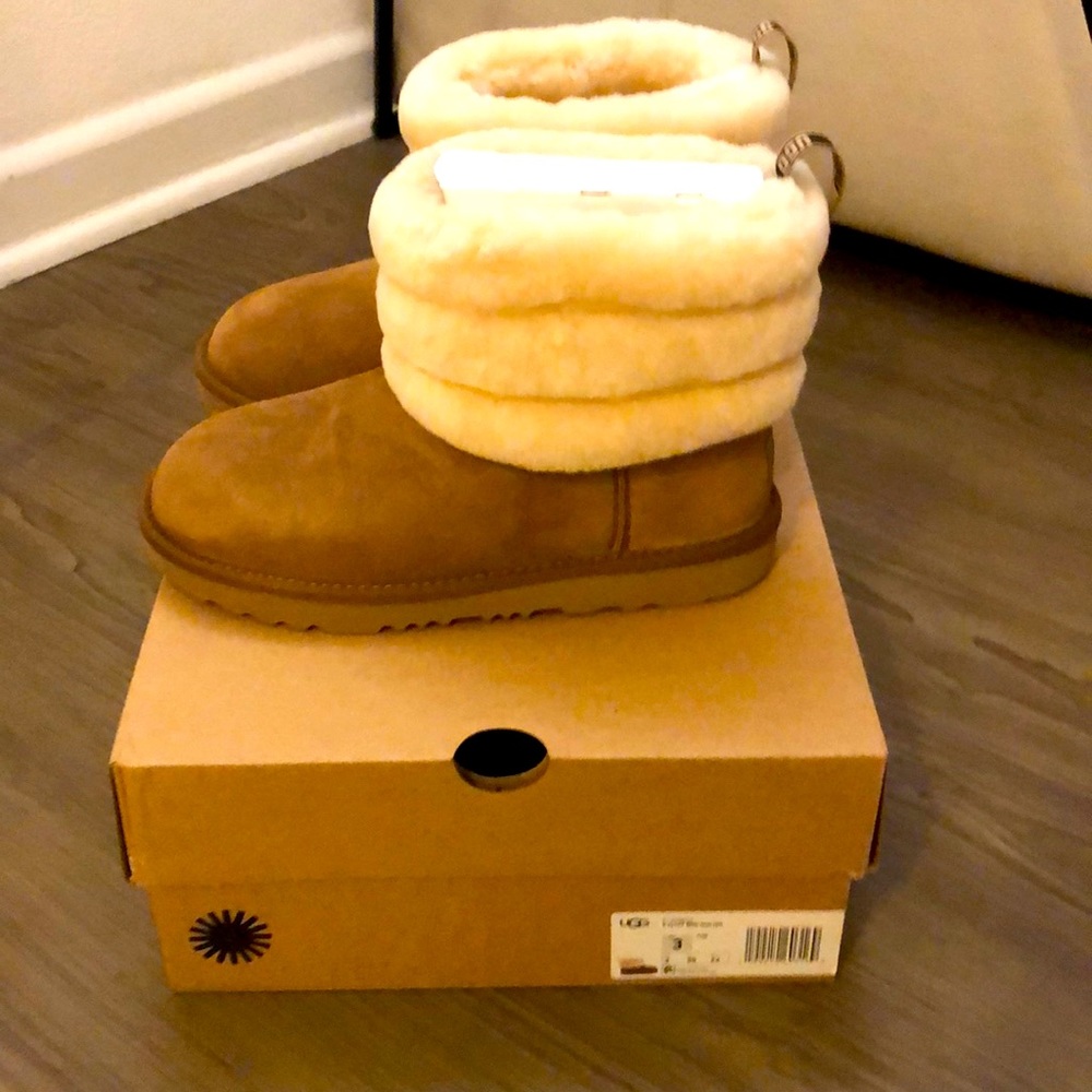 Ugg fluffy mini quilted